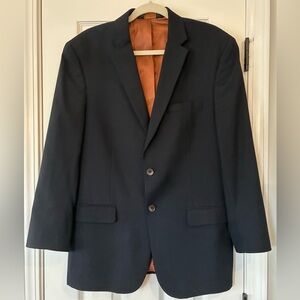 Jos. A. Bank Men's Dark Navy Blue Two-Button Blazer Pre-loved 41R